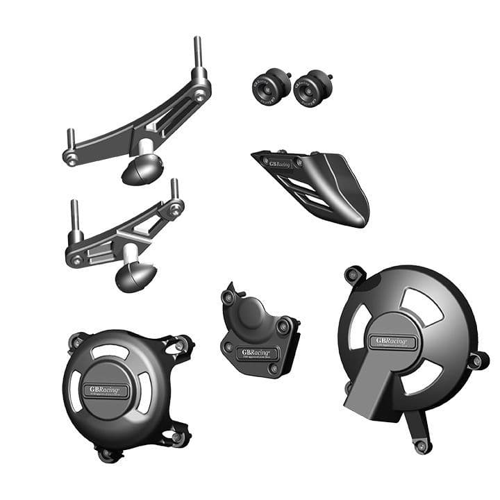 GB Racing Triumph Daytona 675 06-10 / Street Triple 07-10 Protection Bundle (KIT/RACE) 8mm Stands